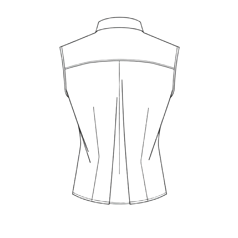 Back pleat of a shirt