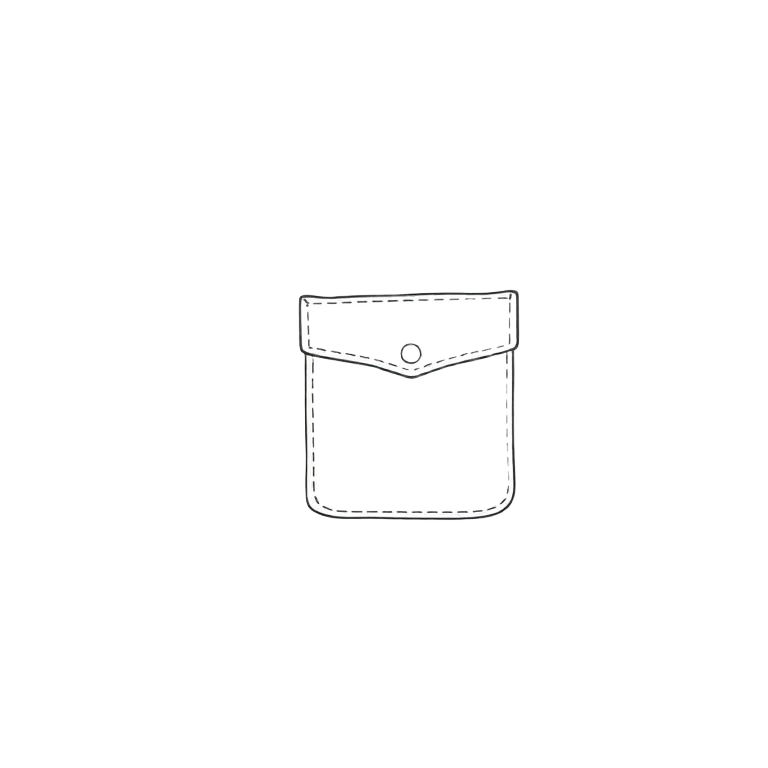 Chest pocket of a jacket