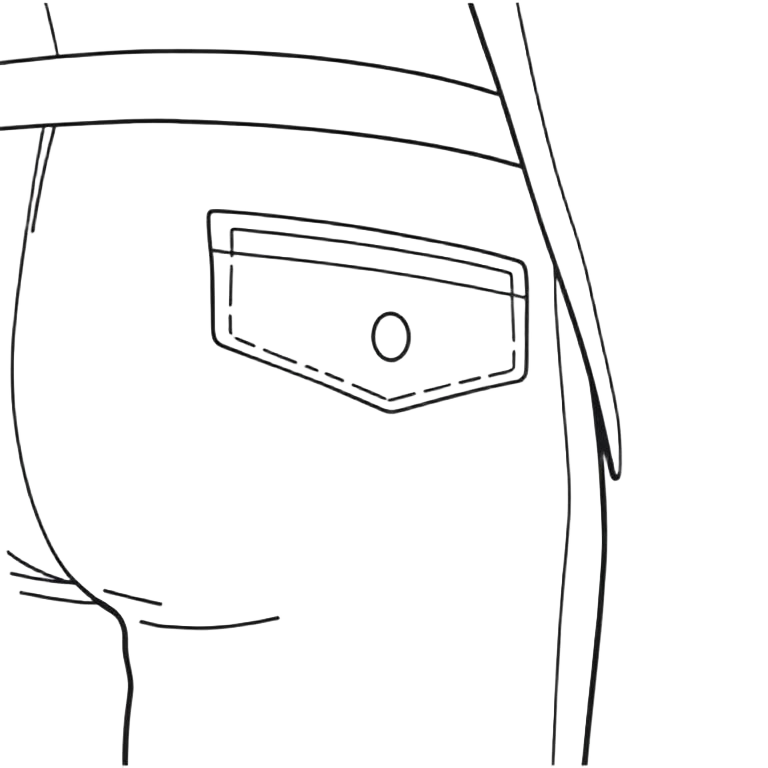 Flap pocket of a jacket