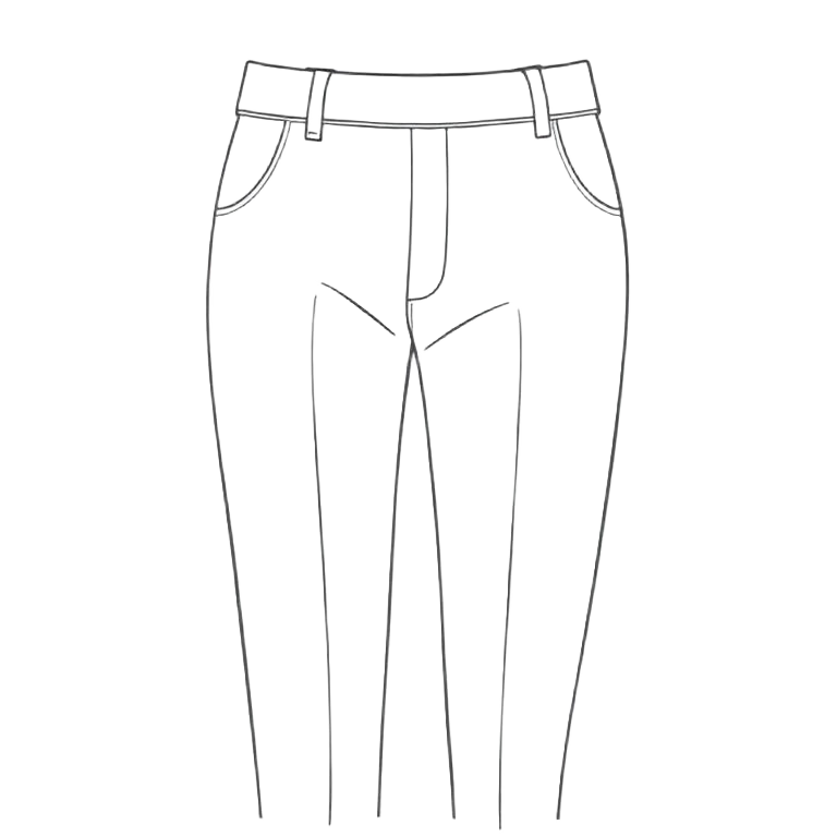 Knee of a pant